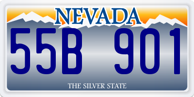 NV license plate 55B901
