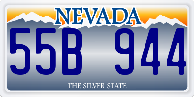 NV license plate 55B944