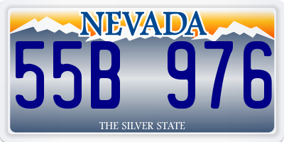 NV license plate 55B976