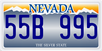 NV license plate 55B995