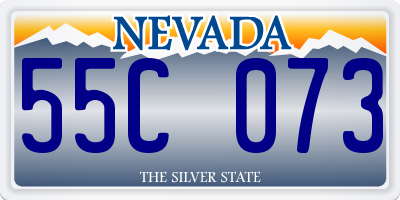 NV license plate 55C073