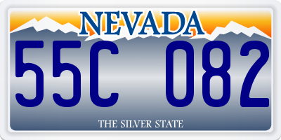 NV license plate 55C082