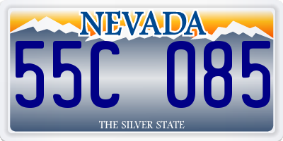 NV license plate 55C085