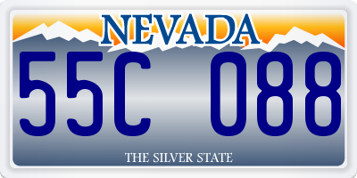 NV license plate 55C088