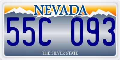 NV license plate 55C093