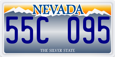 NV license plate 55C095