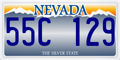 NV license plate 55C129