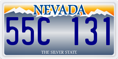 NV license plate 55C131