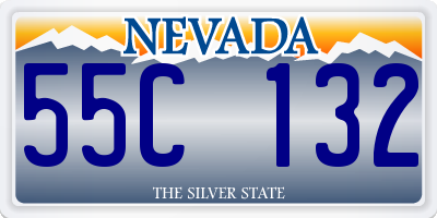 NV license plate 55C132