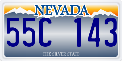 NV license plate 55C143