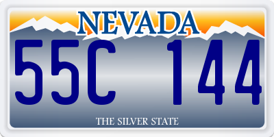 NV license plate 55C144
