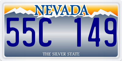 NV license plate 55C149