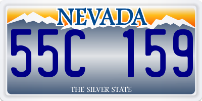 NV license plate 55C159