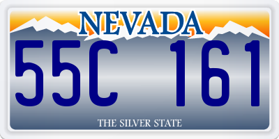 NV license plate 55C161