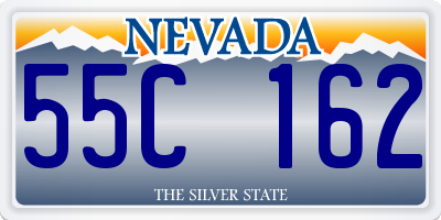NV license plate 55C162