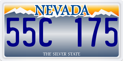 NV license plate 55C175