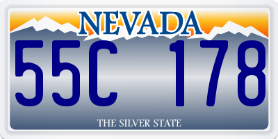 NV license plate 55C178