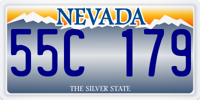 NV license plate 55C179