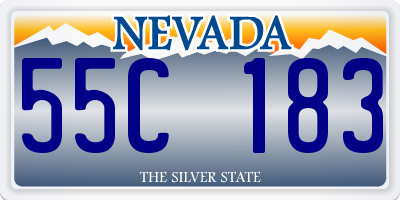 NV license plate 55C183