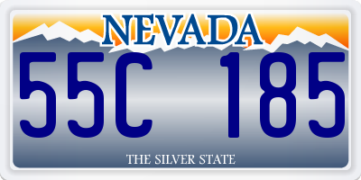 NV license plate 55C185