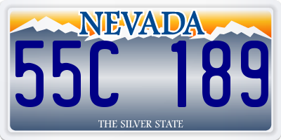 NV license plate 55C189