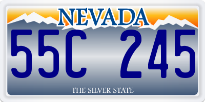 NV license plate 55C245