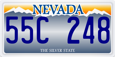 NV license plate 55C248