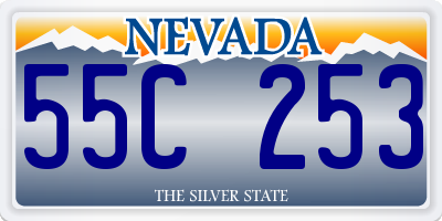 NV license plate 55C253