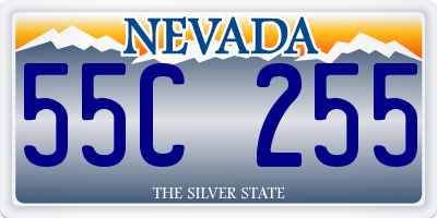 NV license plate 55C255
