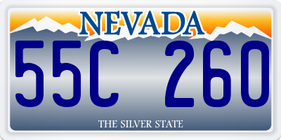 NV license plate 55C260