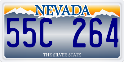 NV license plate 55C264