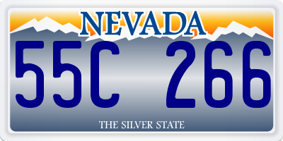 NV license plate 55C266