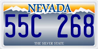NV license plate 55C268