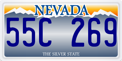 NV license plate 55C269