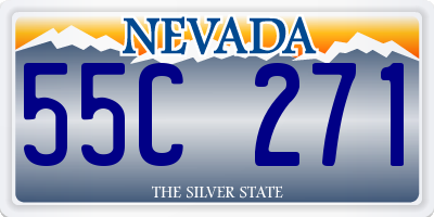 NV license plate 55C271