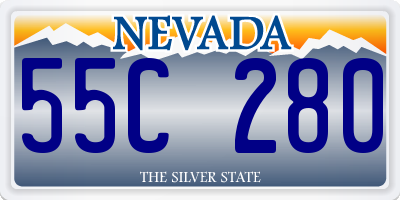 NV license plate 55C280
