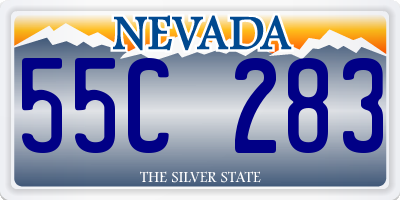 NV license plate 55C283