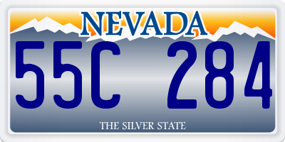 NV license plate 55C284