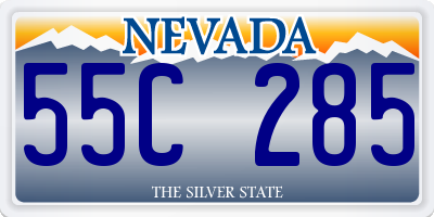 NV license plate 55C285
