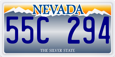 NV license plate 55C294