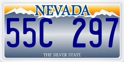 NV license plate 55C297
