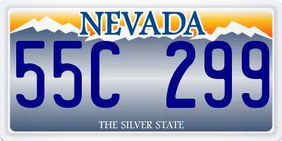 NV license plate 55C299