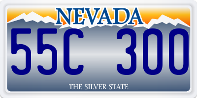 NV license plate 55C300