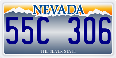 NV license plate 55C306