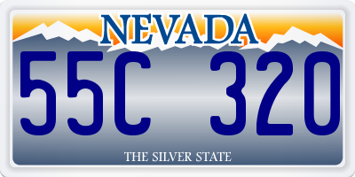 NV license plate 55C320