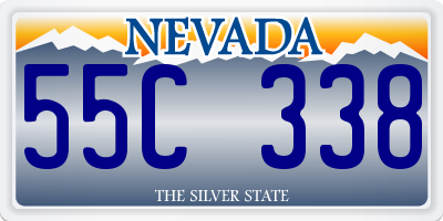 NV license plate 55C338