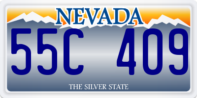 NV license plate 55C409