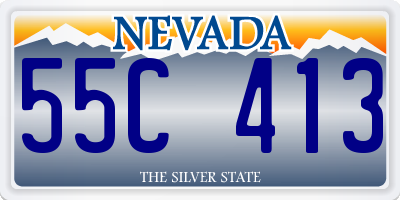 NV license plate 55C413