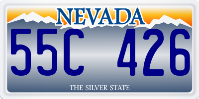 NV license plate 55C426