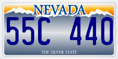 NV license plate 55C440